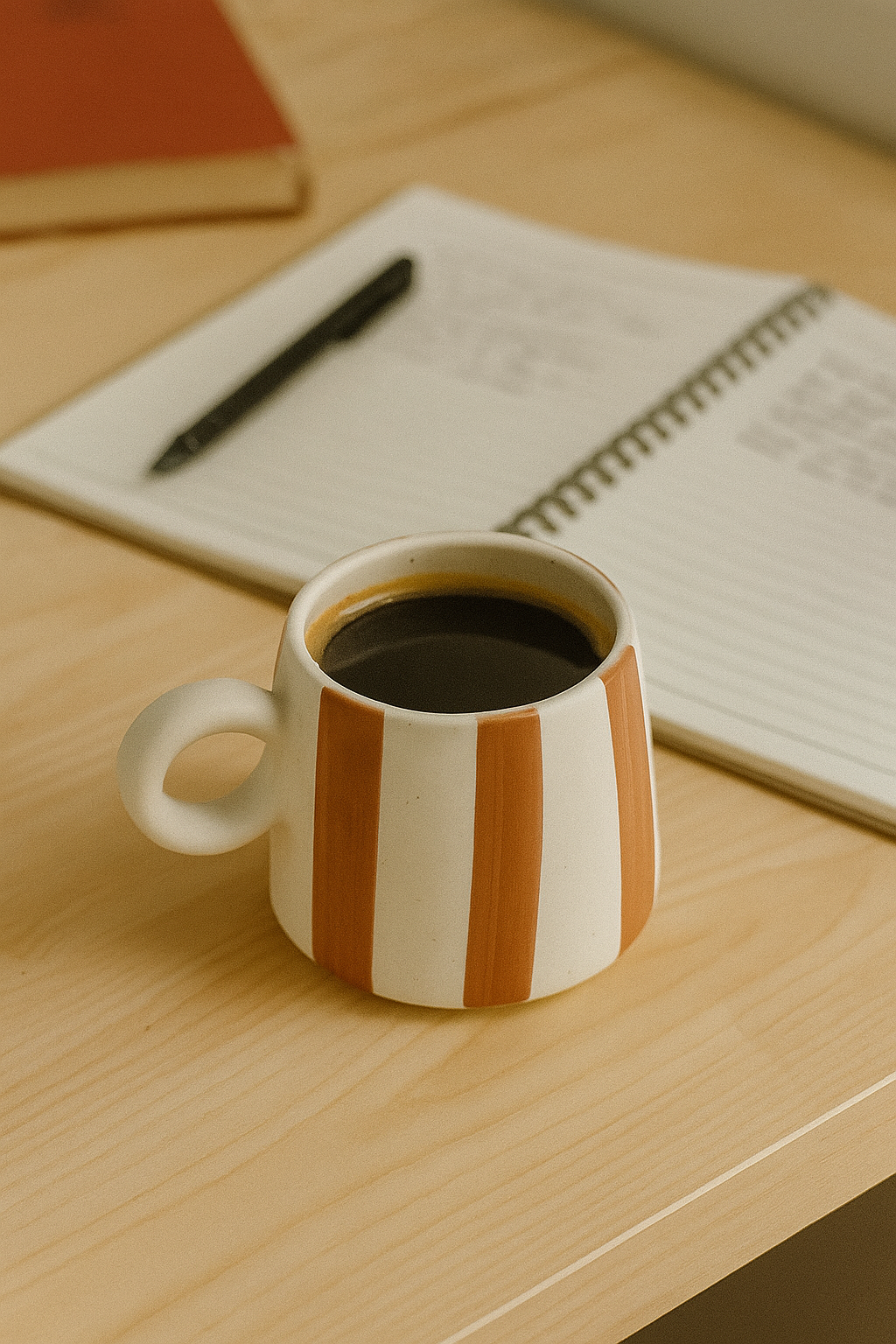 Bold Brown Striped Mug
