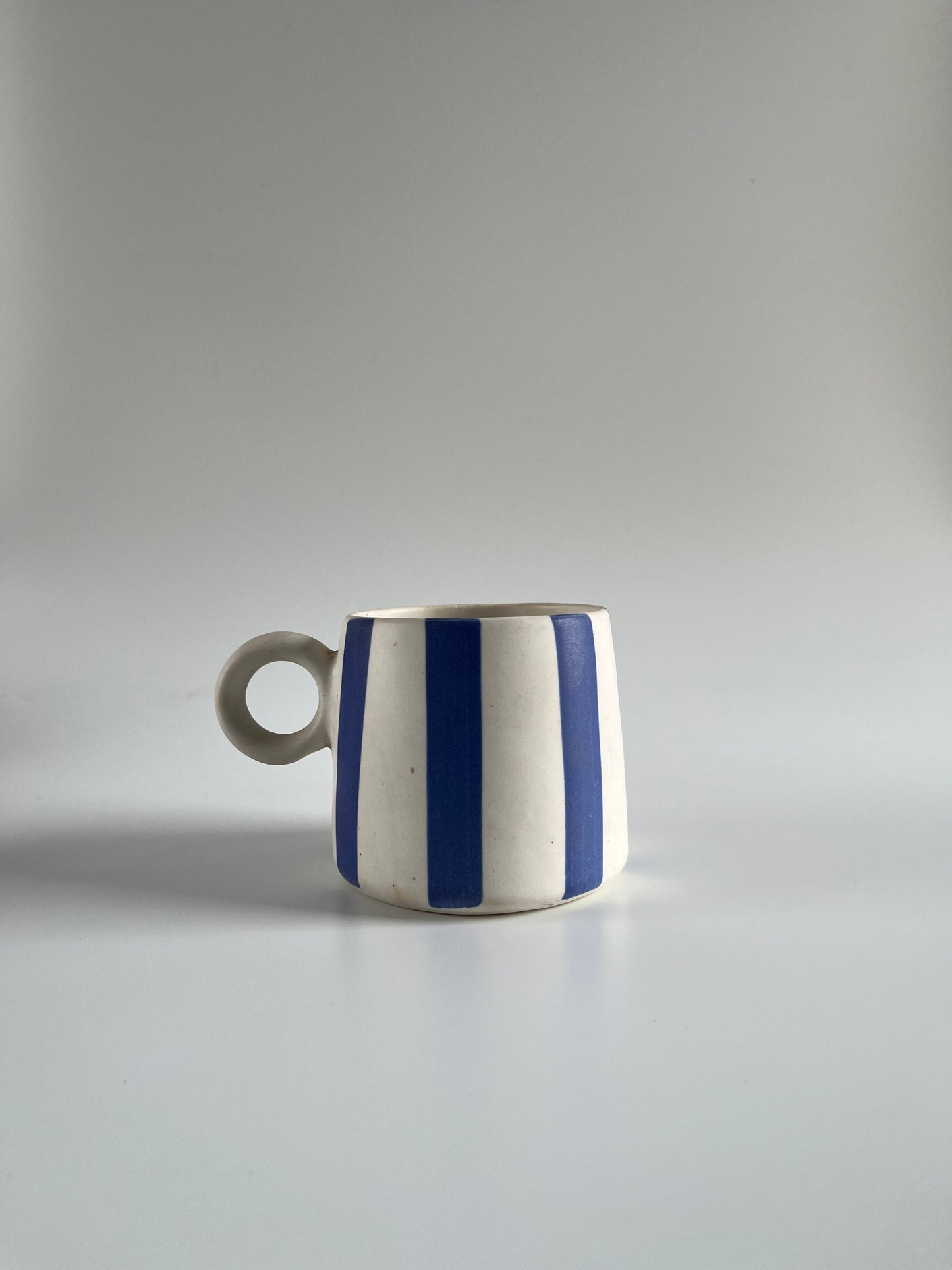 Bold Blue Striped Mug