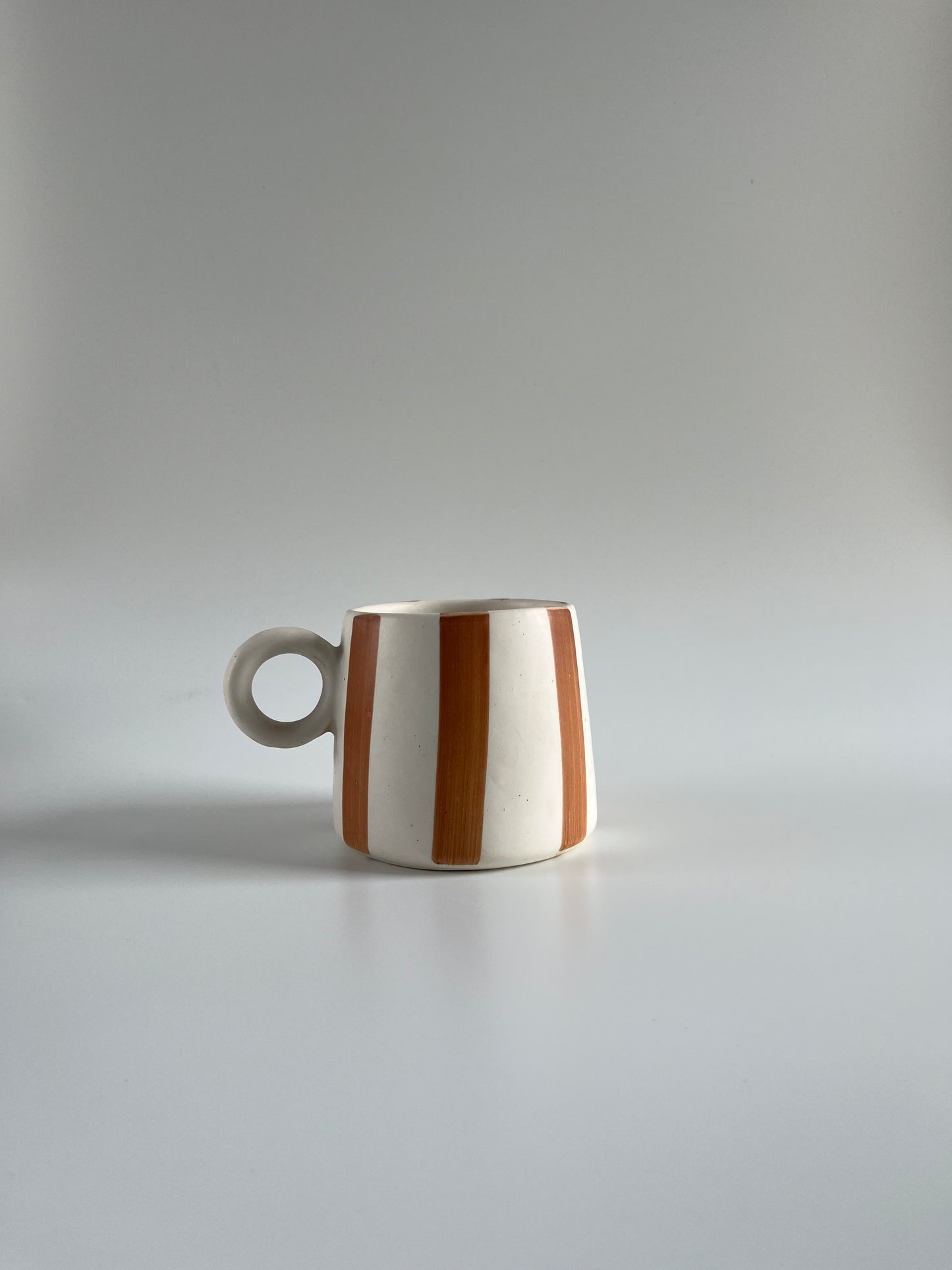 Bold Brown Striped Mug