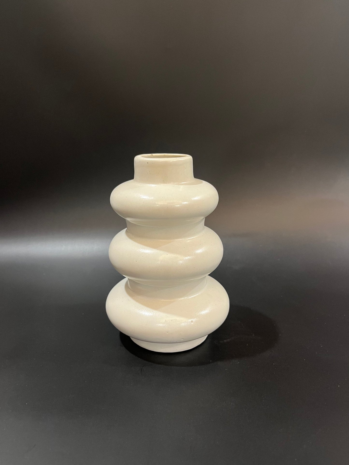 White Tiered Elegance Vase
