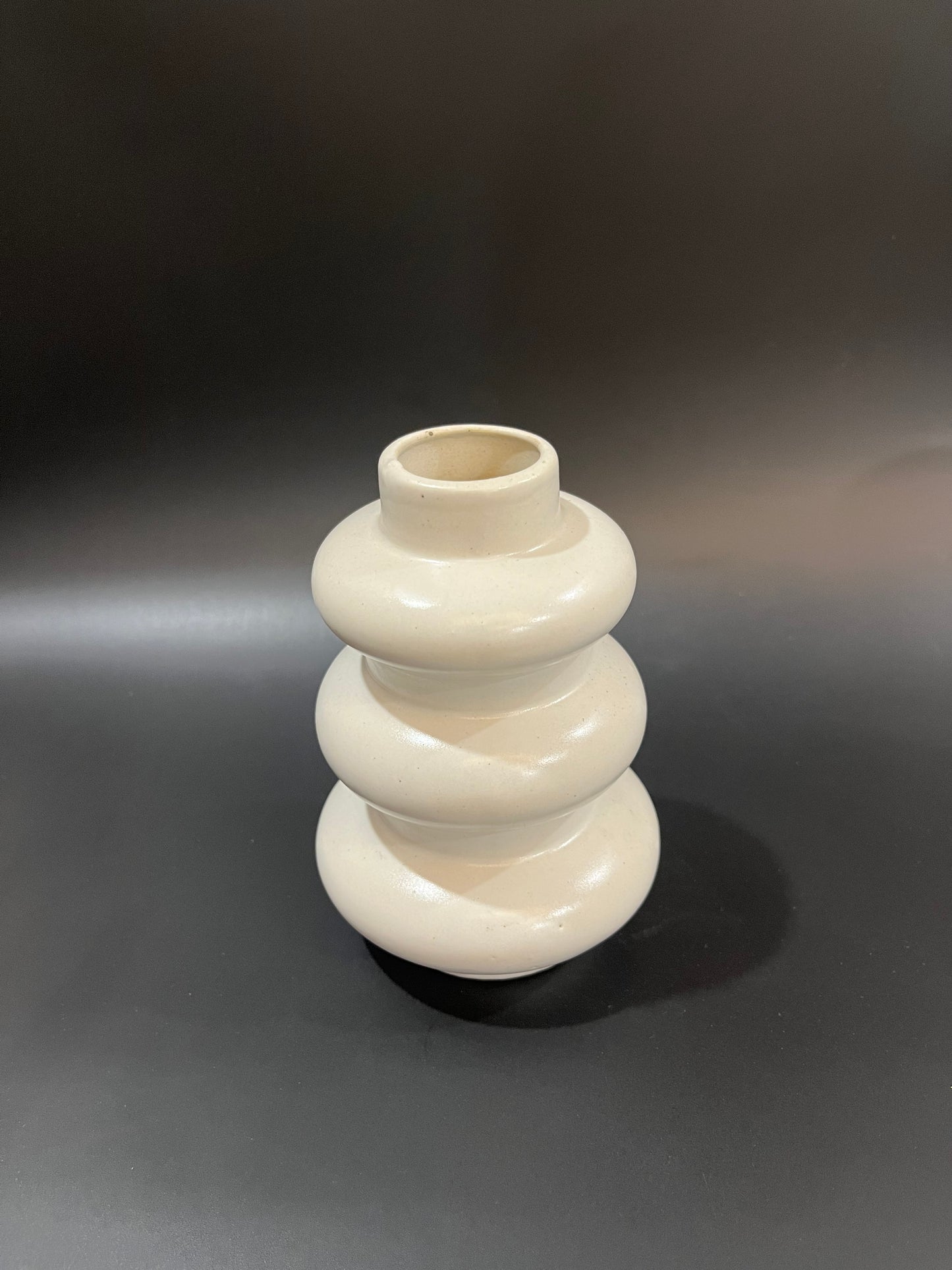White Tiered Elegance Vase