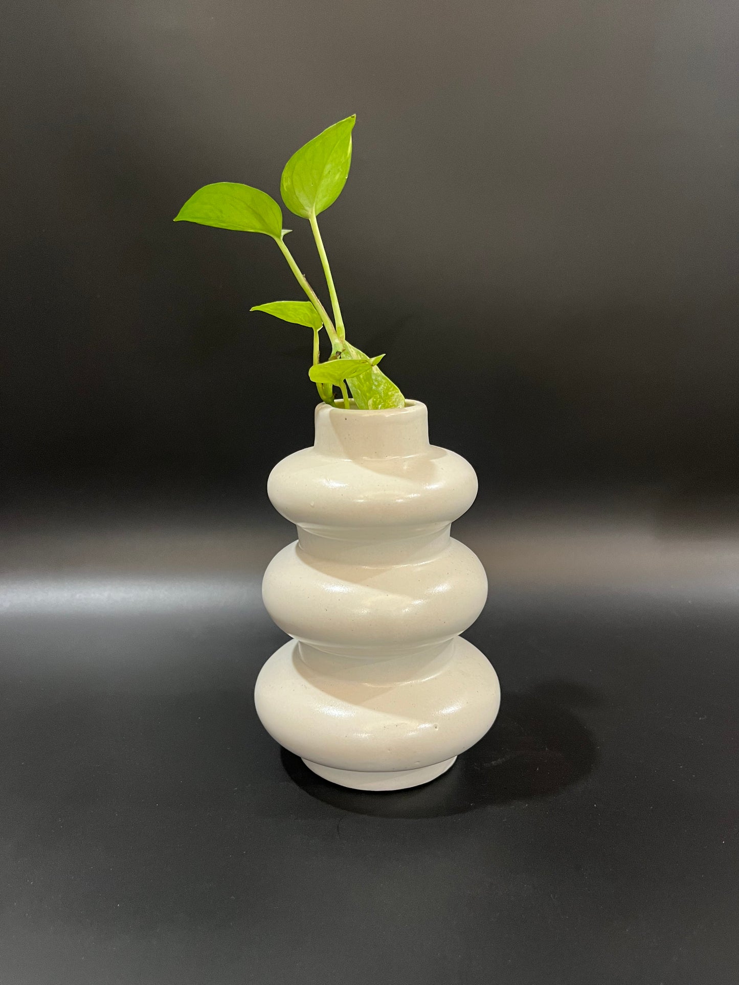 White Tiered Elegance Vase