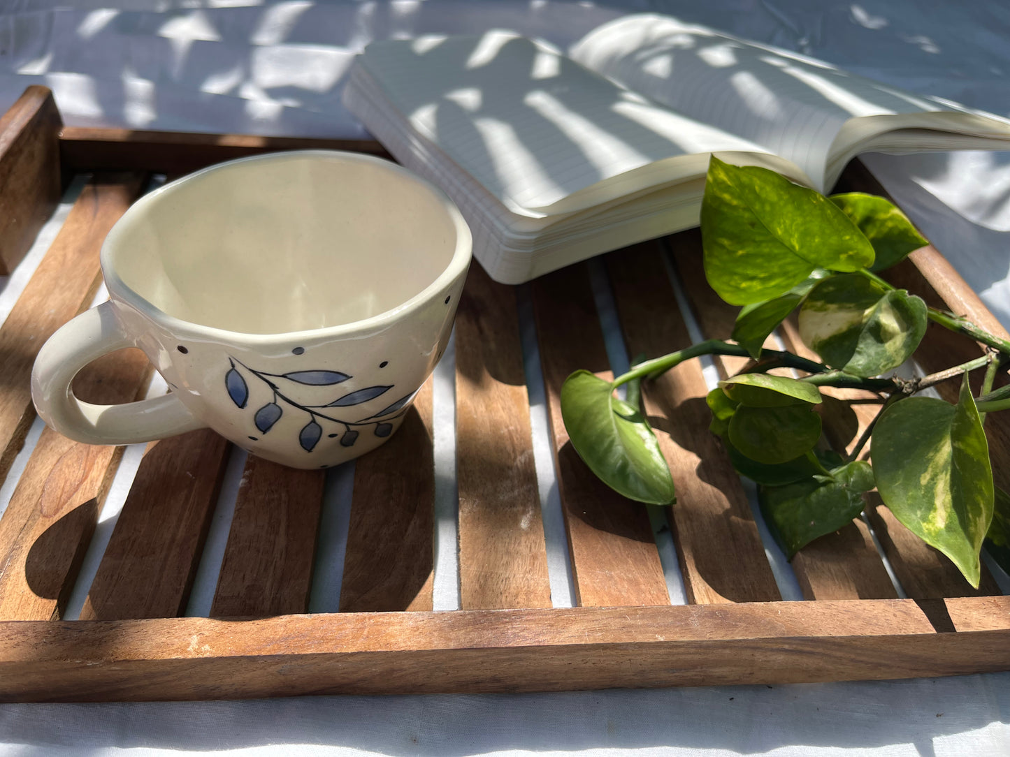 Cobalt charm mug