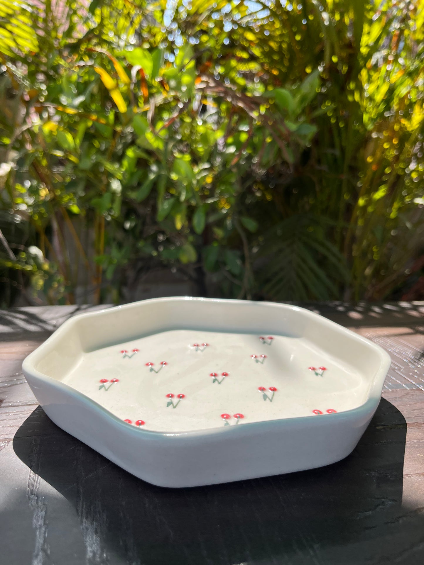 Scarlet Blossom Snack Plate