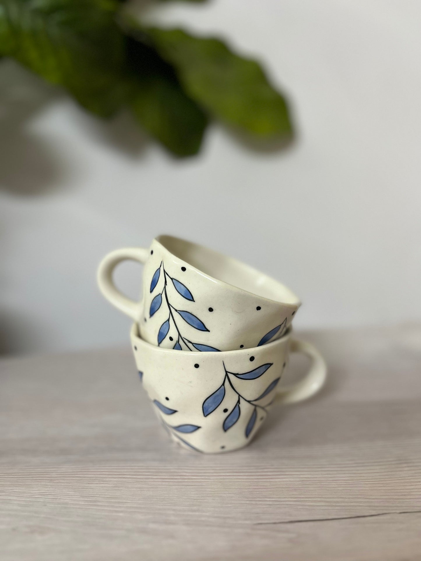 Cobalt charm mug