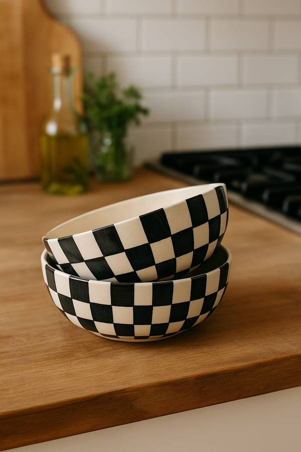 Checked Bowl