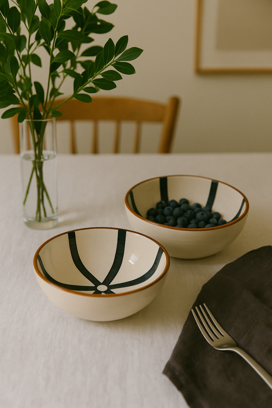 Intersecting Stripes Bowl