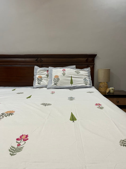 Neel Katha Bedsheet