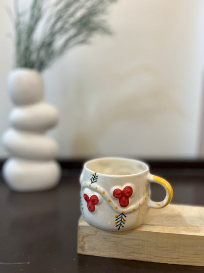 Crimson Blossom Mug