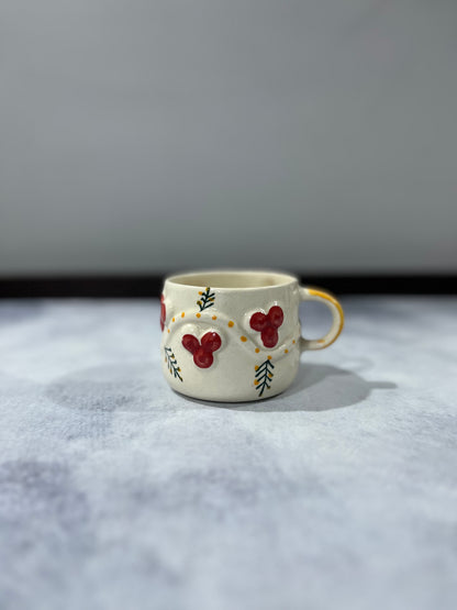 Crimson Blossom Mug