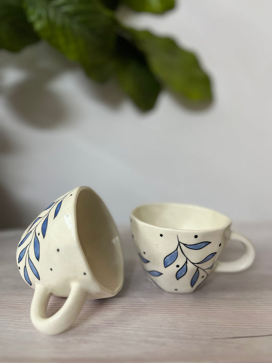 Cobalt charm mug